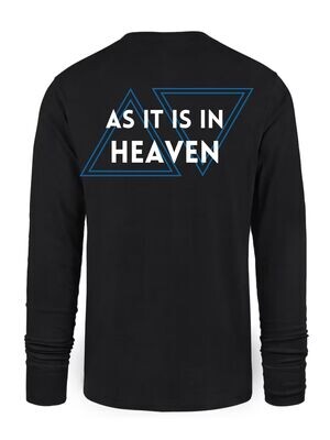 As It Is In Heaven Black Long Sleeve Shirt