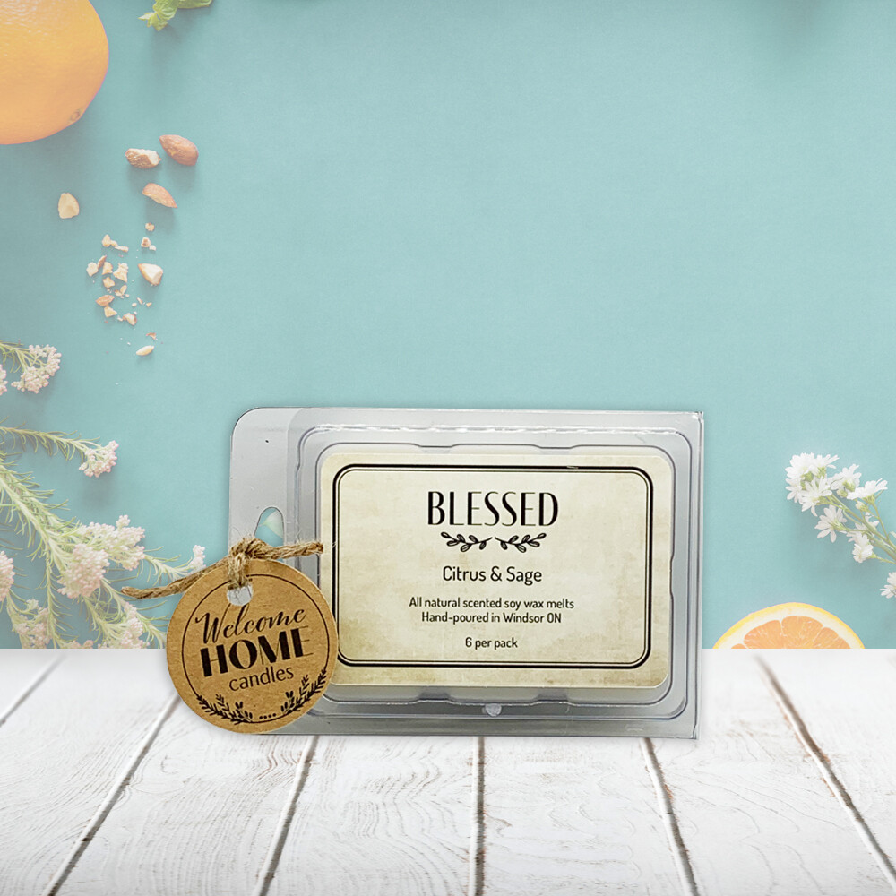 Citrus &amp; Sage (Blessed) - Soy wax melt