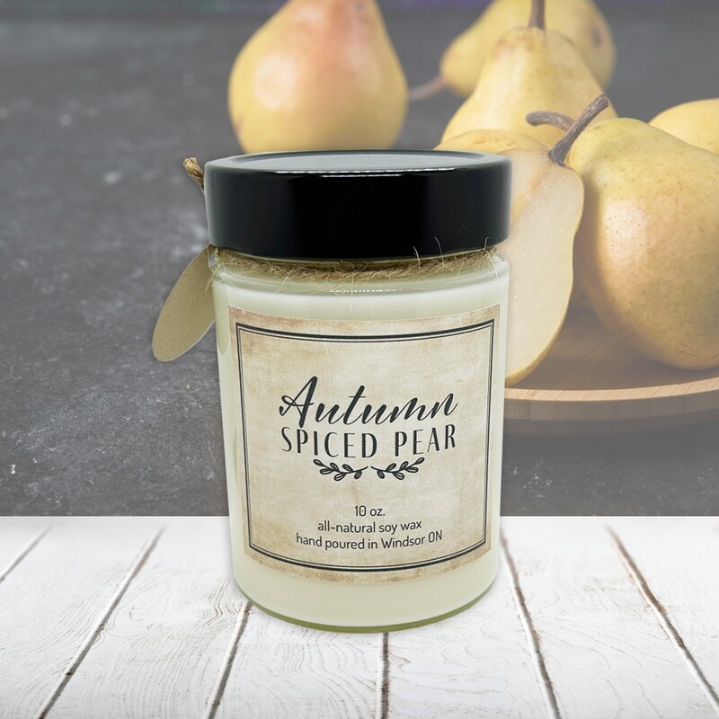 Autumn Spiced Pear - Soy wax candle 10 oz.