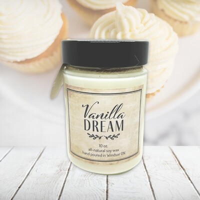 Vanilla Dream - Soy wax candle 10 oz.