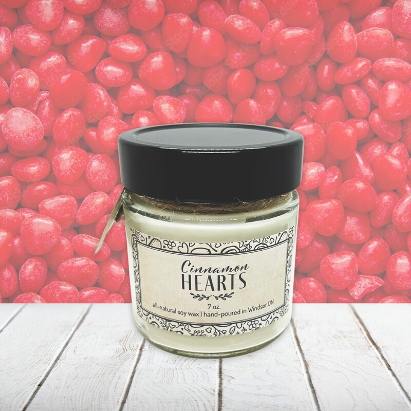 Cinnamon Hearts - Soy wax candle 7 oz.