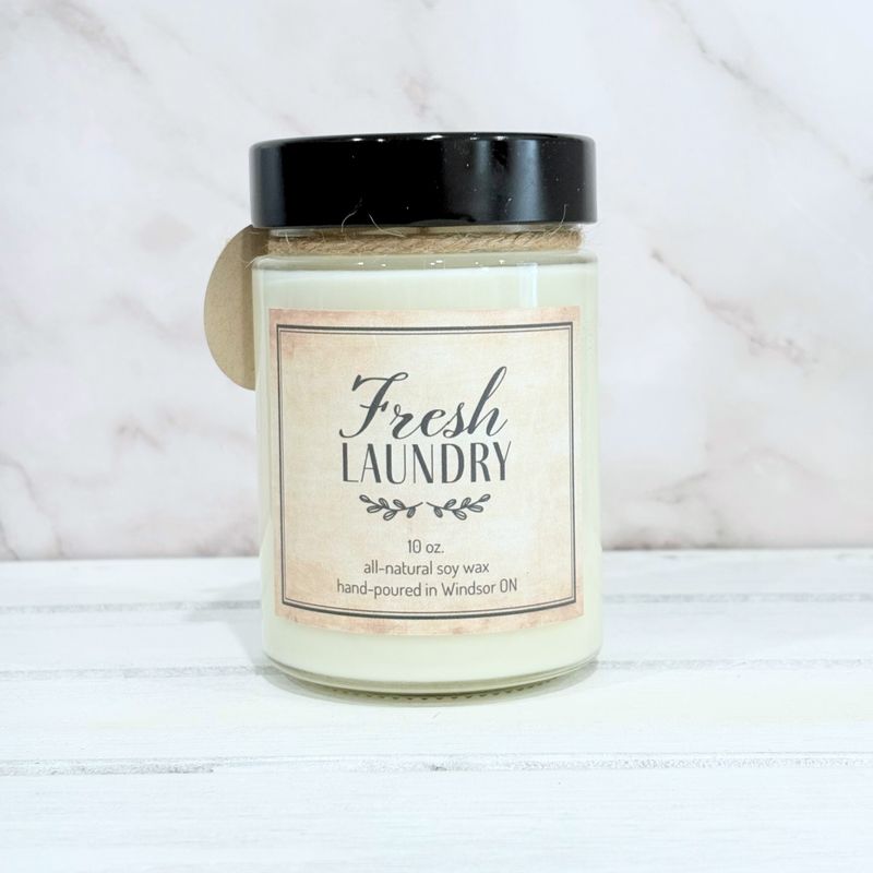 Fresh Laundry - Soy wax candle 10 oz. Fresh Laundry - Soy wax candle 10 oz.