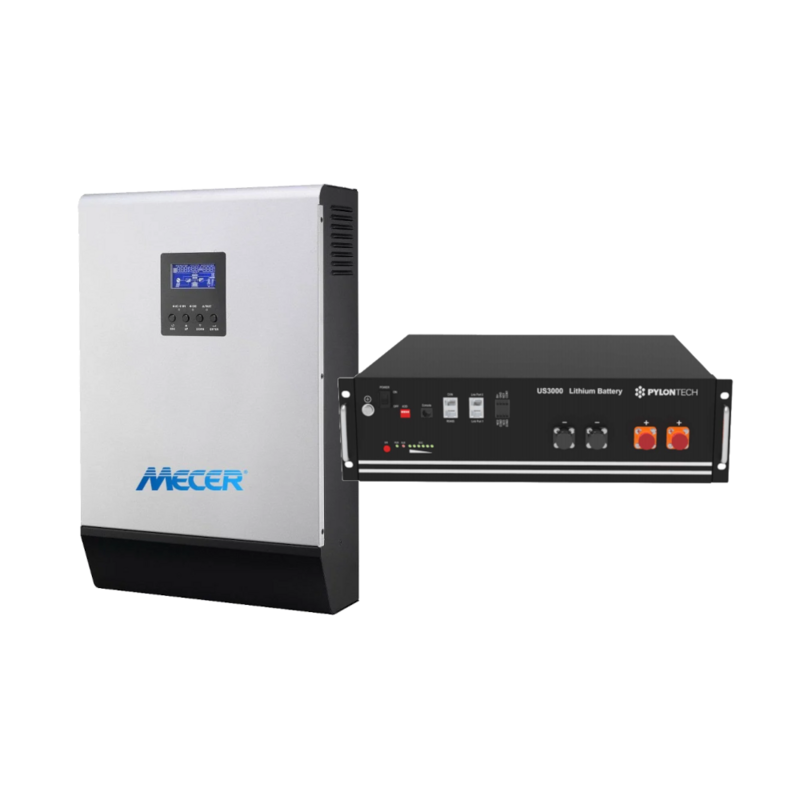 3Kva lithium battery solar system package with cabling, installation and COC