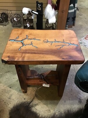 17x24 Electric Inlay End Tables