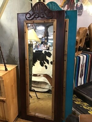 Carved 3d Mirror- Red