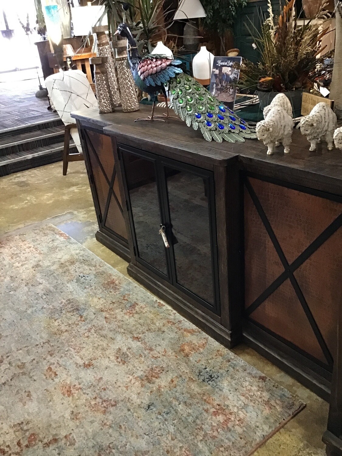Blackburn 4 Door Console with Copper Panels