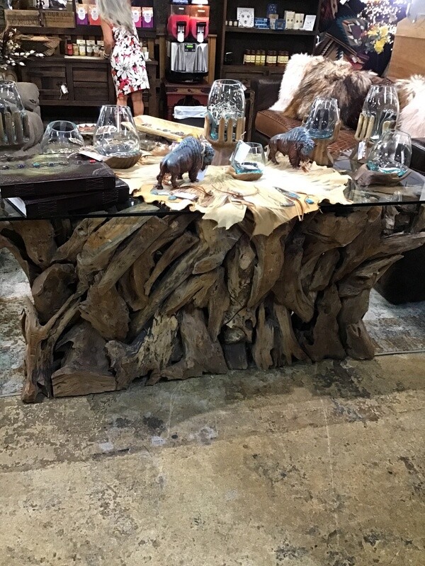 Native Teak Console Table