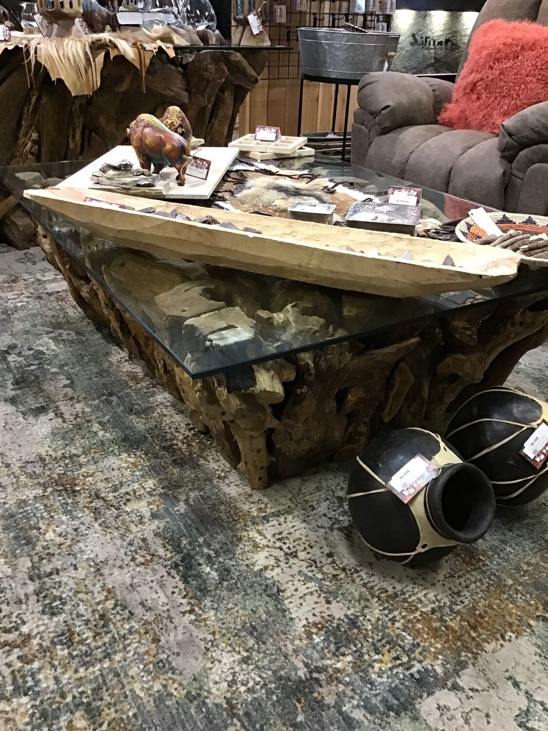 Native Teak Root Coffee Table