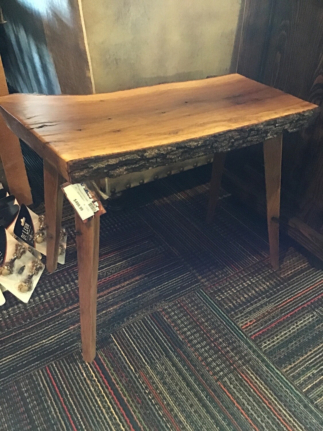 Live Edge Mesquite End Table
