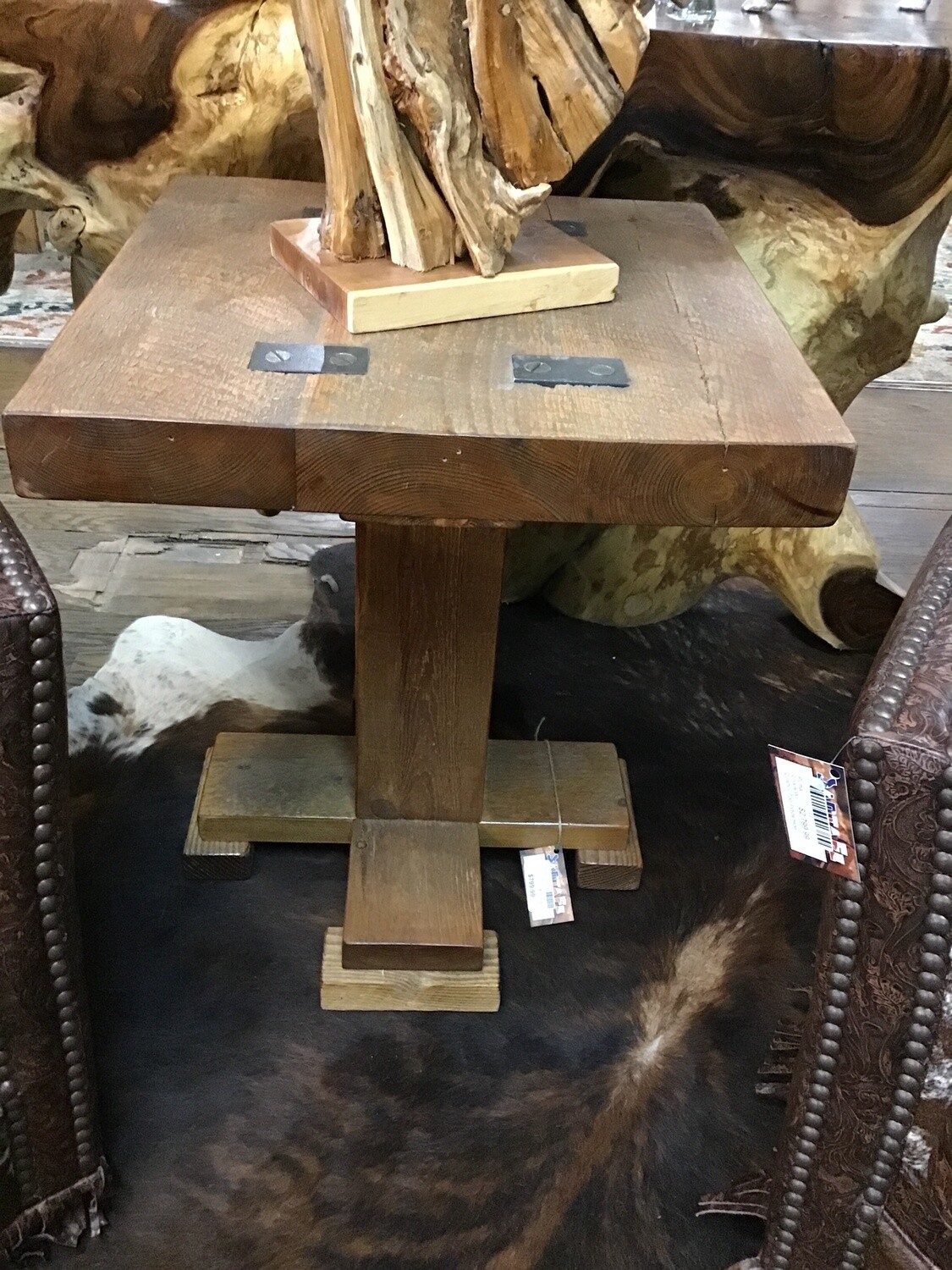 Timber Plank Side Table