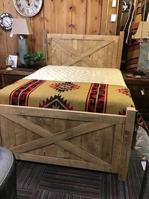 Queen Old Barn Door Bed