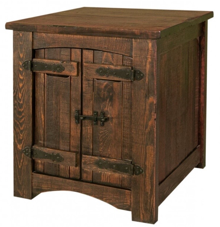 Mezcal End Table with 2 Doors