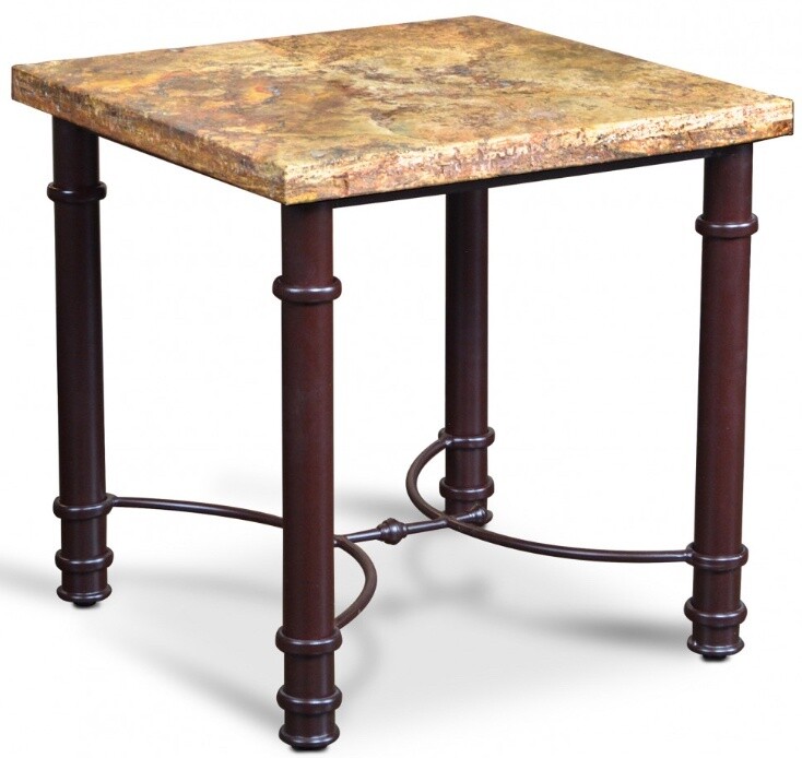 Terraza Travertine End Table