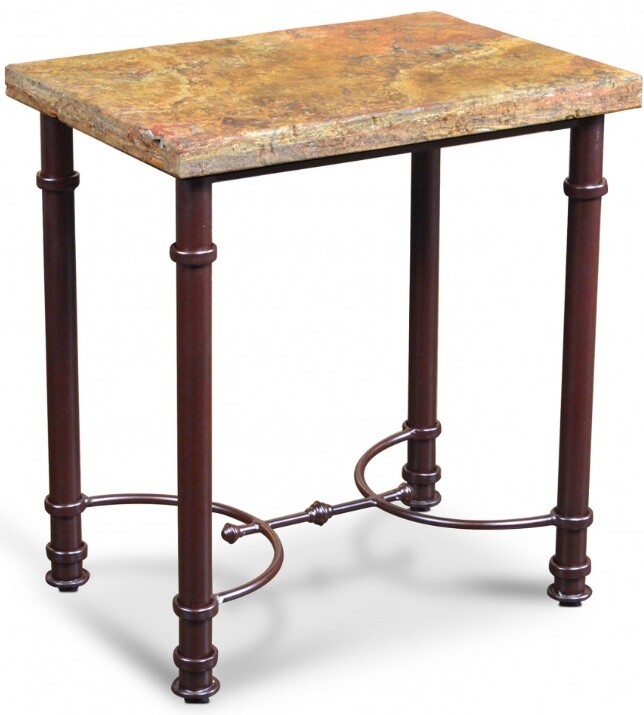 Terraza Side Table Travertine