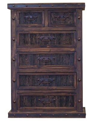 Chest 6-Drawer w/Reclaimed Wood Panels