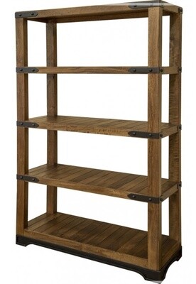 Parota 70&quot; Bookcase with 4 Wooden Shelves
