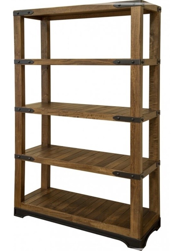 Parota 70&quot; Bookcase with 4 Wooden Shelves
