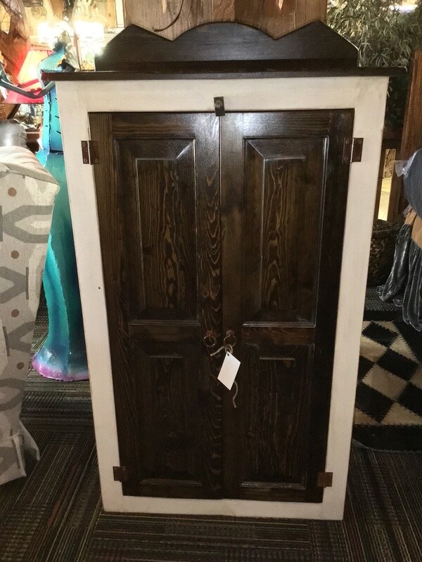 Large Jelly Cabinet- White/Walnut