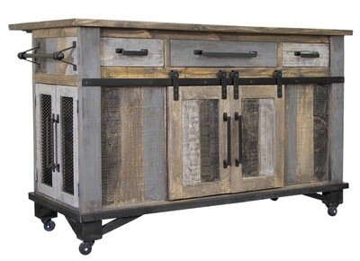 Loft Brown Kitchen Island