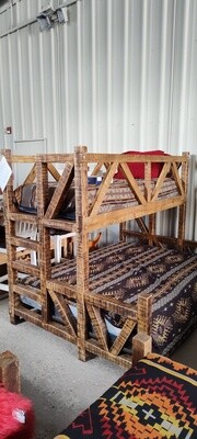 XL Twin/ Queen Old Fashioned Bunk Bed