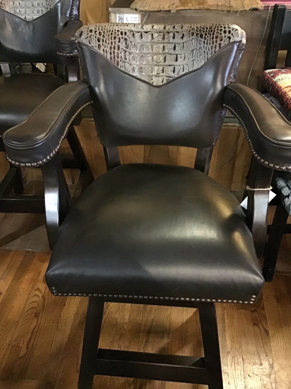 Waller Barstool w/ Aged Gator Grey