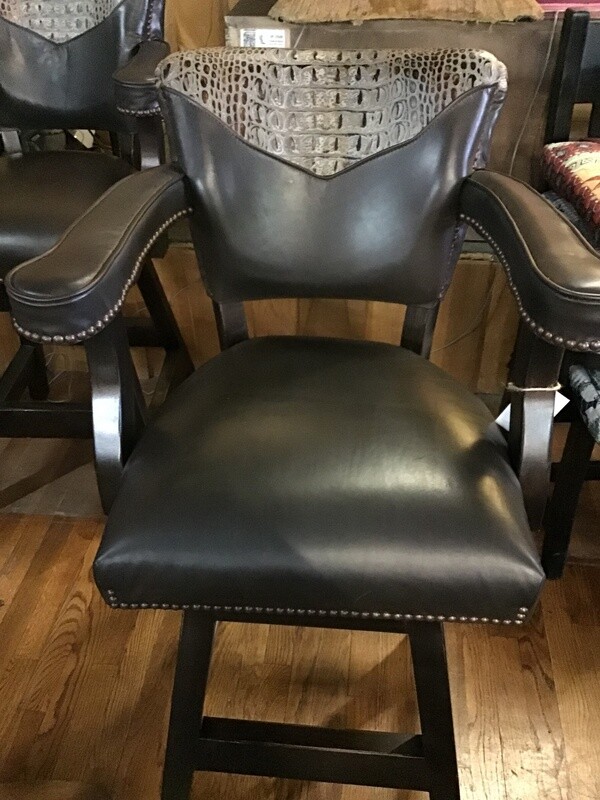 Waller Barstool w/ Aged Gator Grey