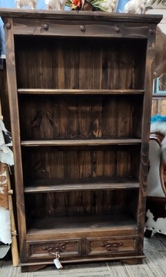 Indian 2 Drawer Bookcase -RR