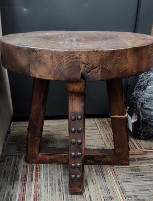 Chunky Round End Table