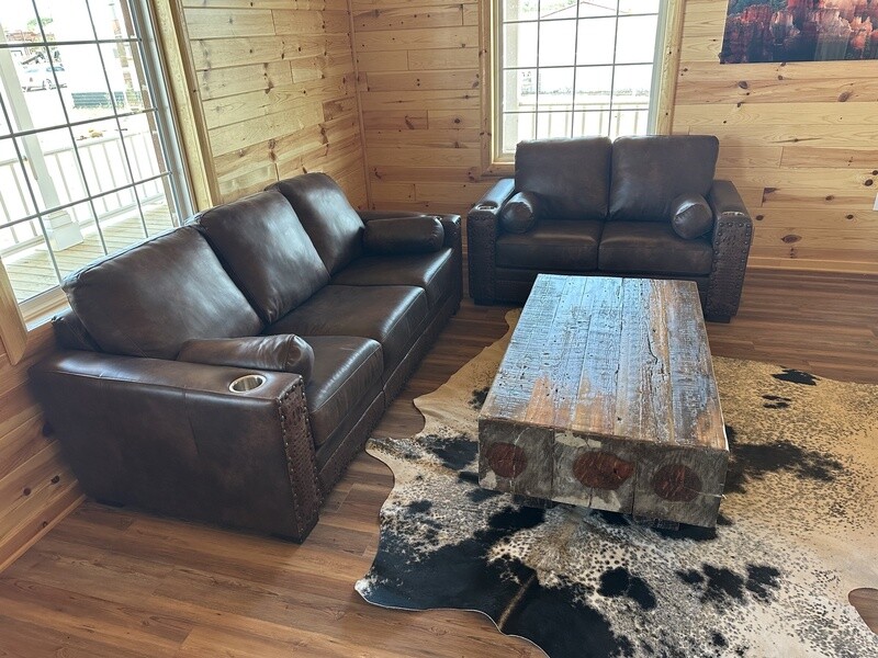 Vienna Love Seat with Cup Holders