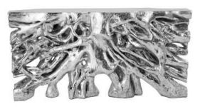 Silver Leaf Square Root Console Table