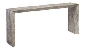 Grey Stone Waterfall Console Table