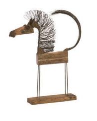 27&quot; Tall Wire Horse Sculpture