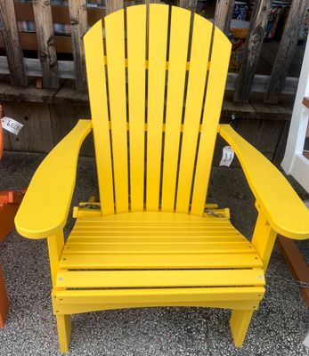 Sunburst Yellow Folding Adirondack