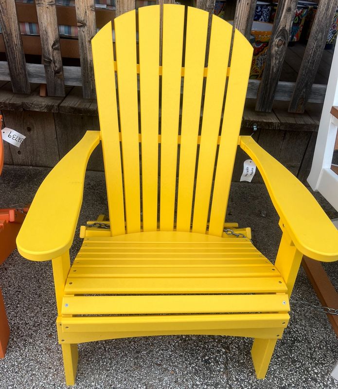 Sunburst Yellow Folding Adirondack