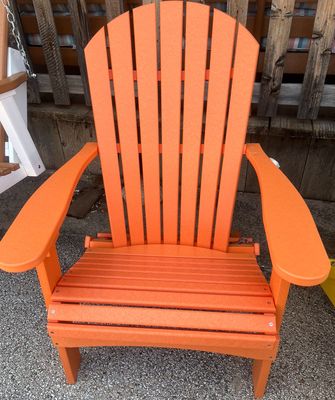 Mango Orange Folding Adirondack Chair
