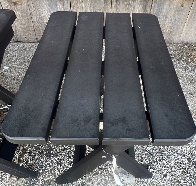Folding End Table -Black