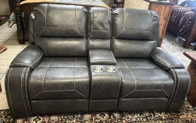 Keily Grey Motion Loveseat