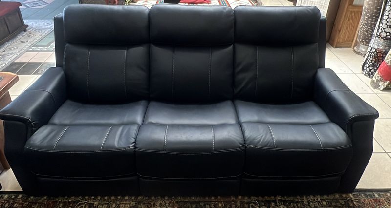 Valencia Ocean Blue Reclining Power Sofa