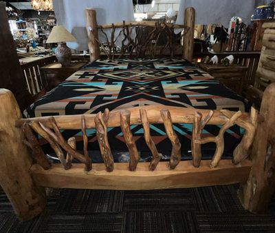 King Cedar Bed with Branches