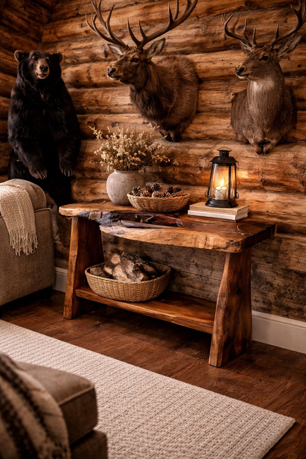 Mesquite Sofa Table Cascade