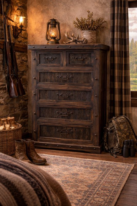 Chest 6-Drawer w/Reclaimed Wood Panels