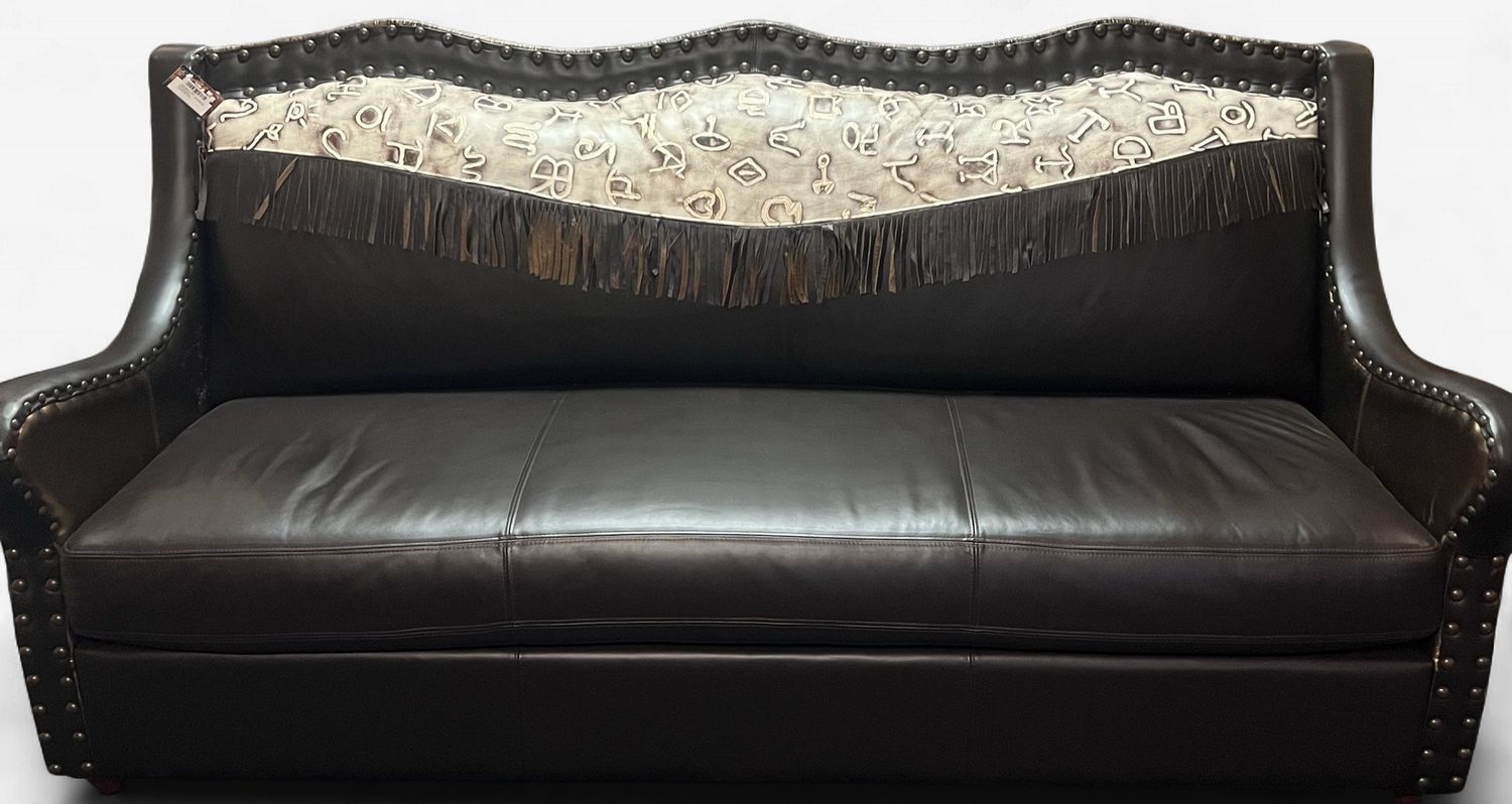 Alejandra Sofa with Mini Brands Cream &amp; Bronze/Chateau App/Rio Bronze