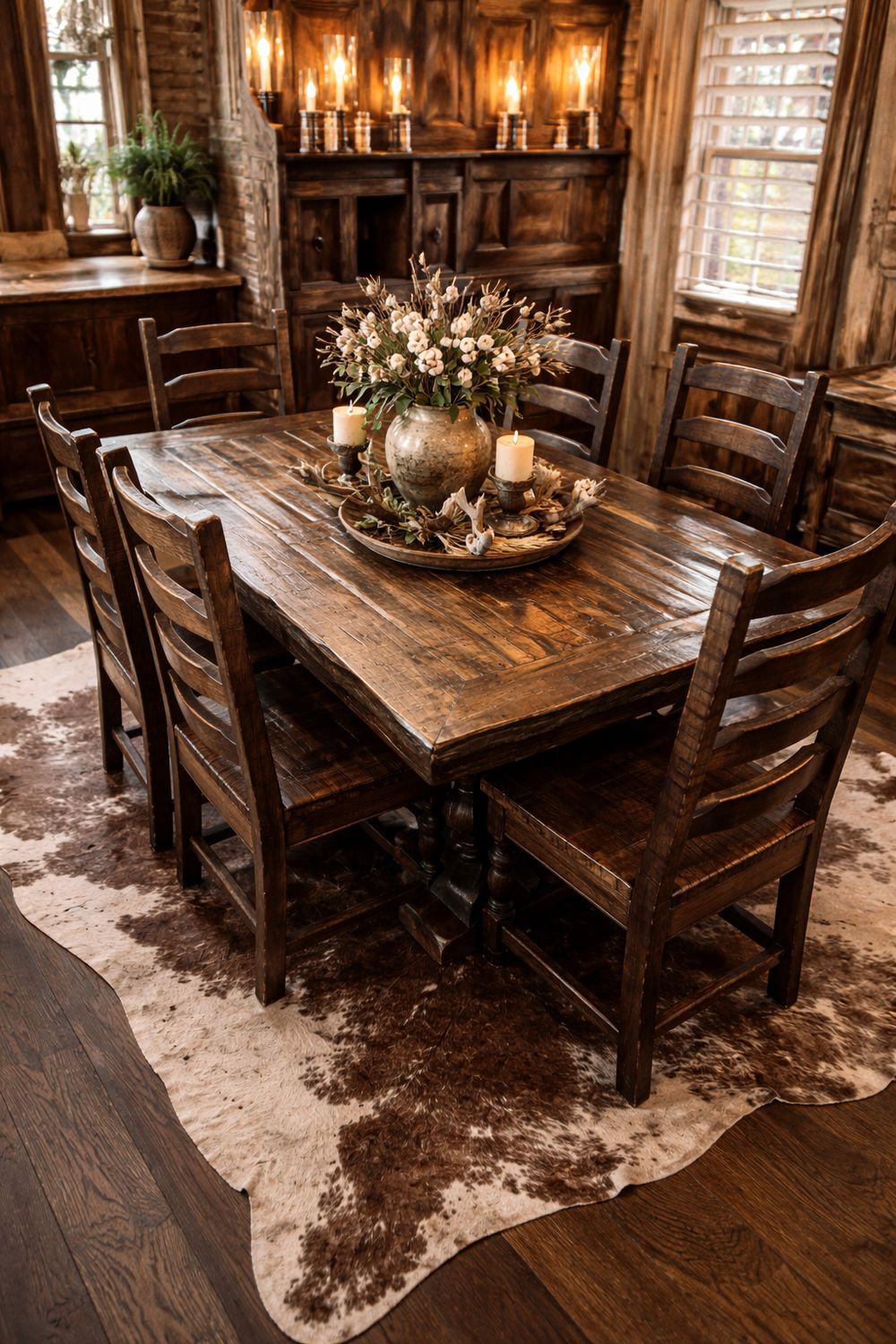 Old Fashion Table &amp; Sonora Chairs Set