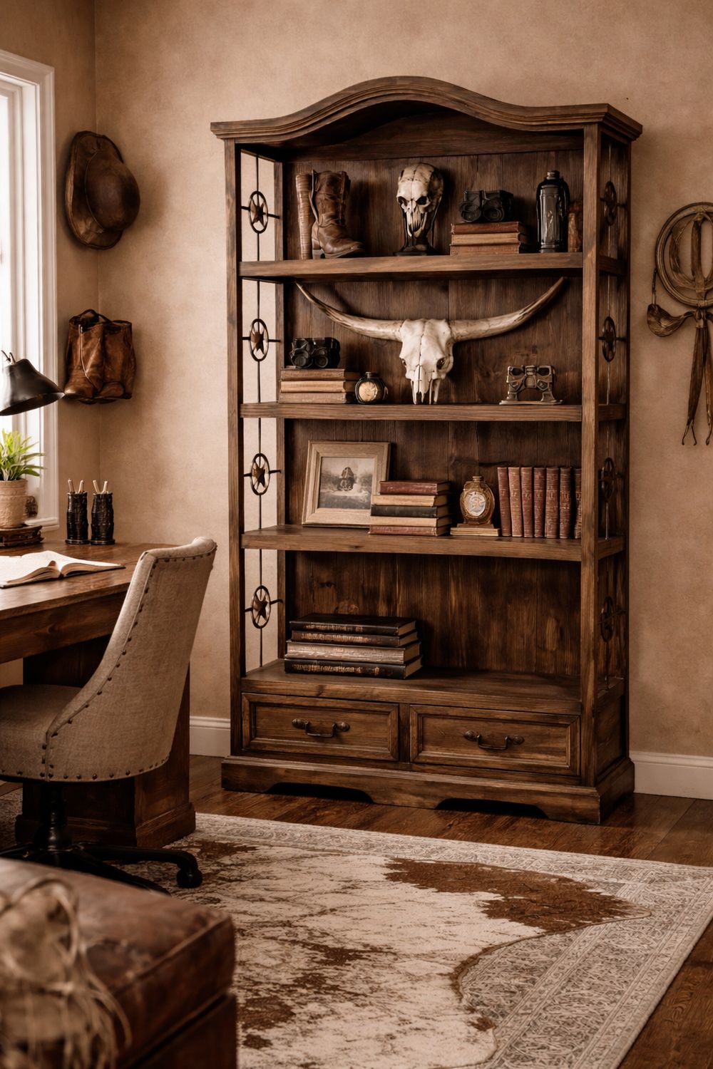 RR Bookcase with Star