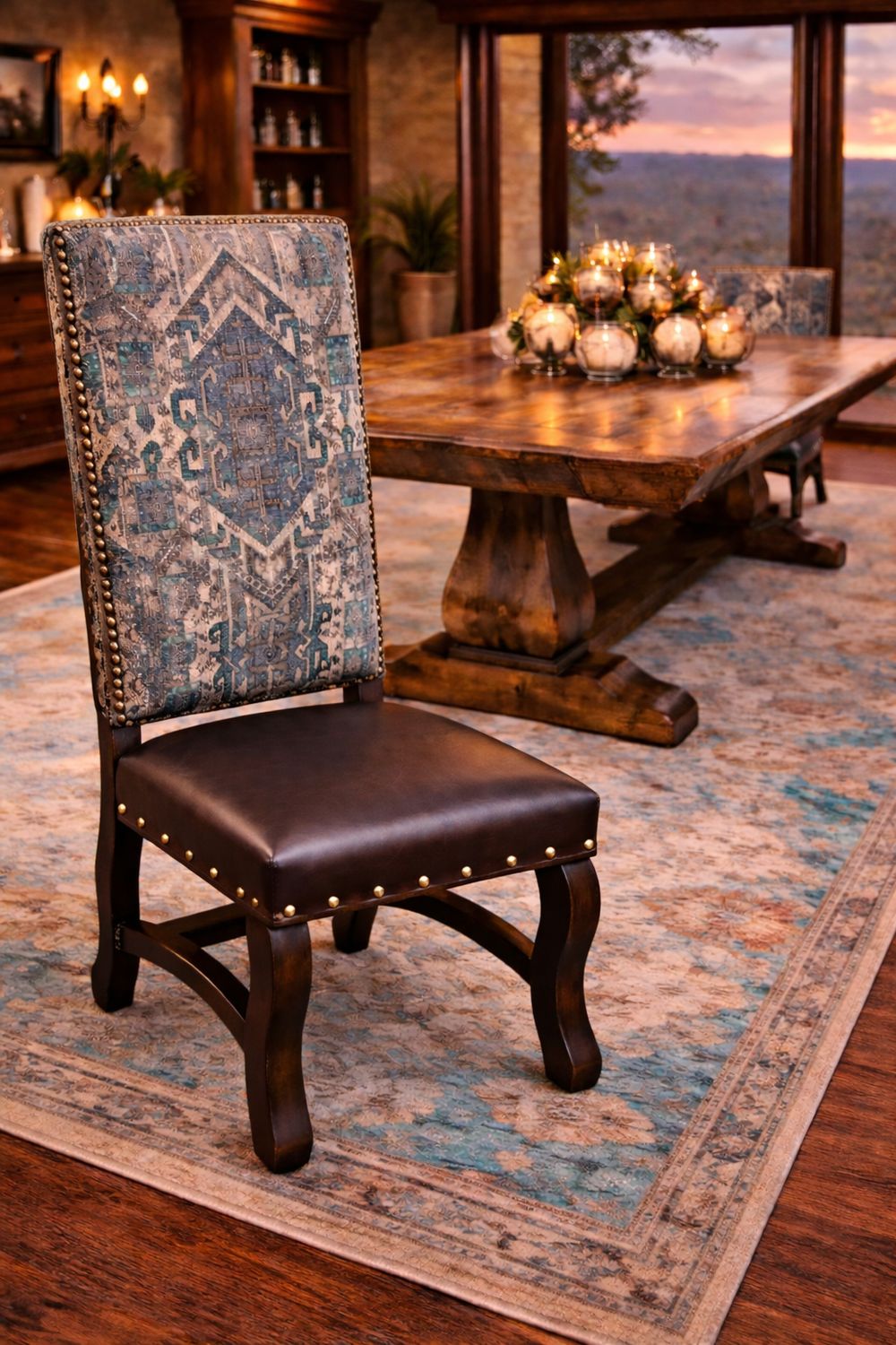 Mustang Leather Side Chair