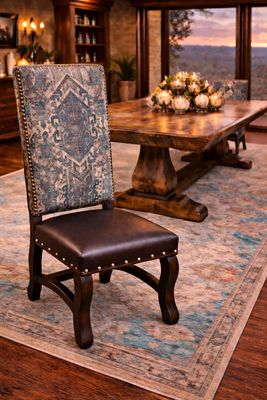 Mustang Leather Side Chair