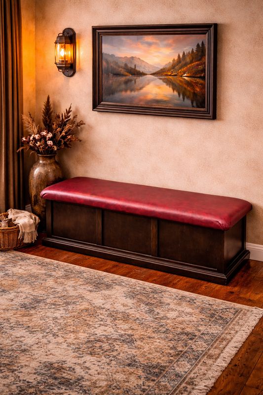 60" Upholstered Trunk