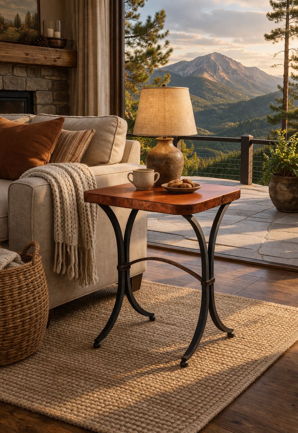 San Miguel Copper Side Table