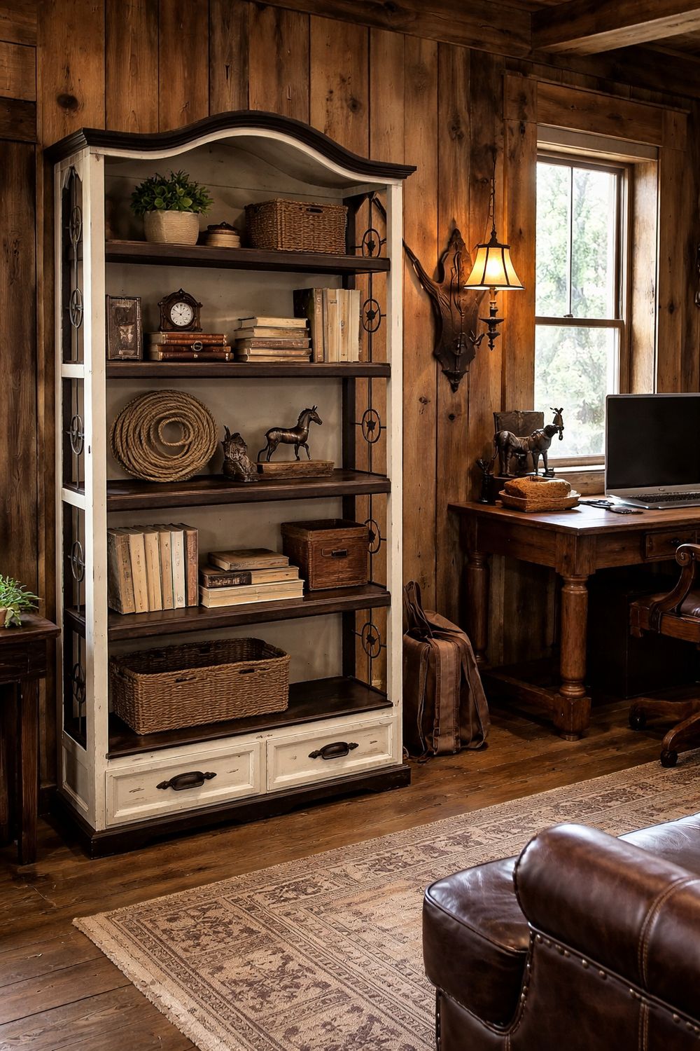 White Bookcase with Stars