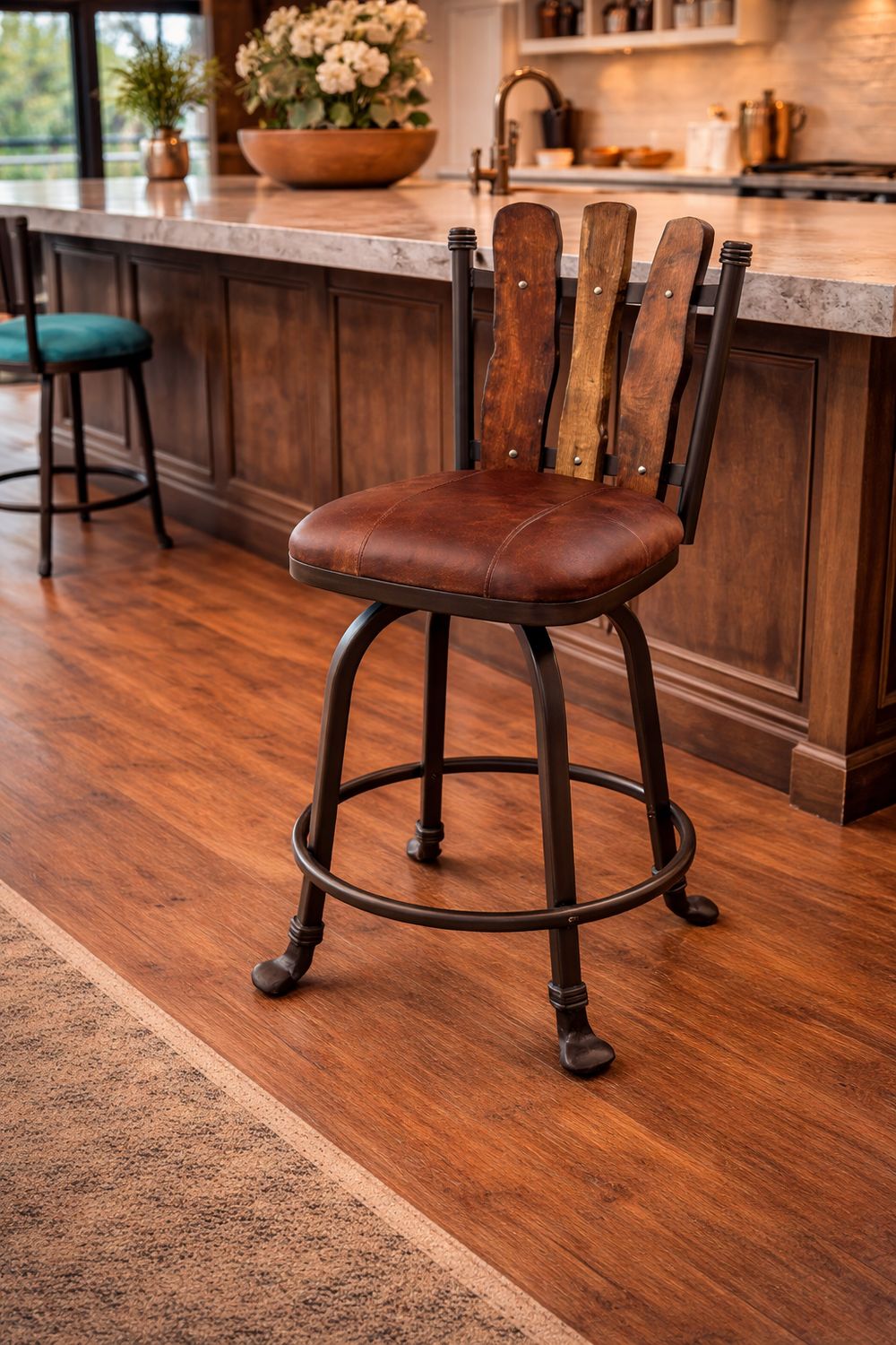 Steel Traditions Scottsdale Swivel Barstool